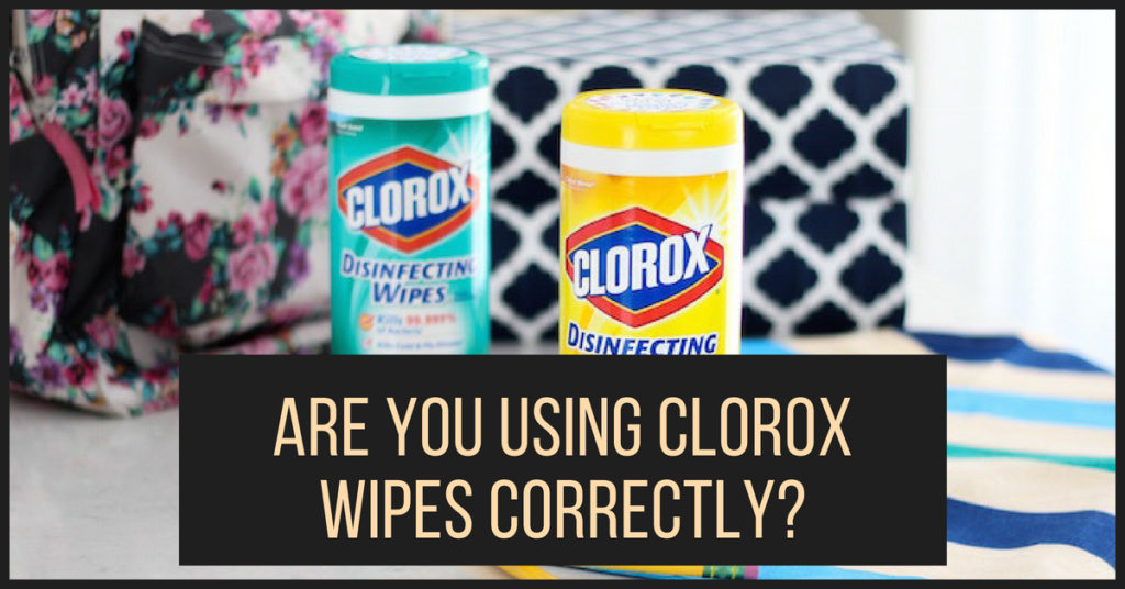 Using Disinfectant Wipes Properly